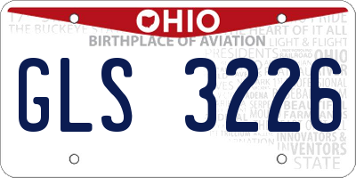 OH license plate GLS3226