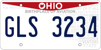 OH license plate GLS3234