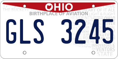 OH license plate GLS3245