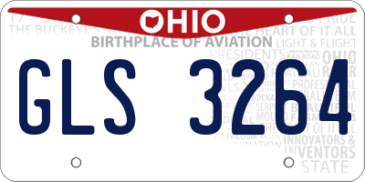 OH license plate GLS3264