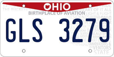 OH license plate GLS3279