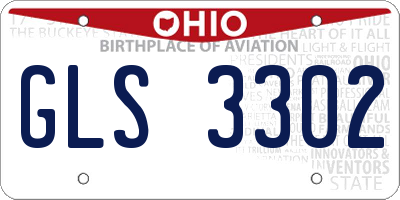OH license plate GLS3302