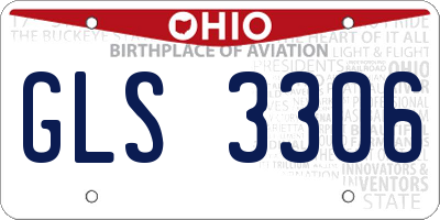 OH license plate GLS3306