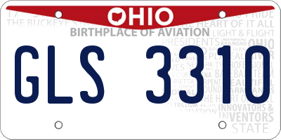 OH license plate GLS3310