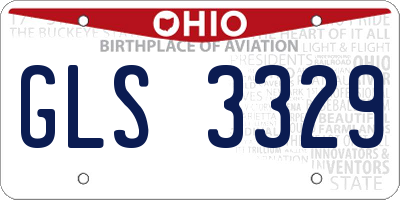 OH license plate GLS3329