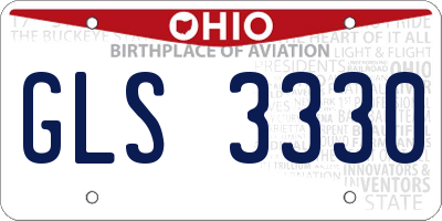 OH license plate GLS3330