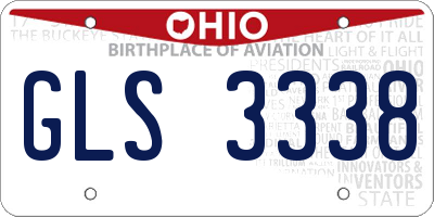 OH license plate GLS3338