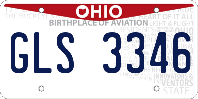 OH license plate GLS3346