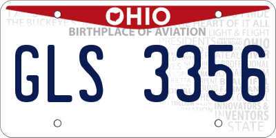 OH license plate GLS3356