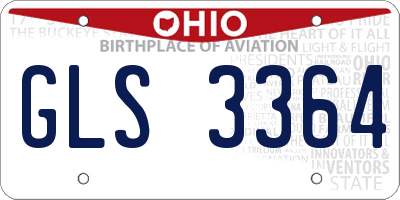 OH license plate GLS3364
