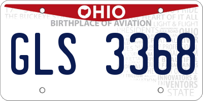 OH license plate GLS3368