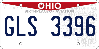 OH license plate GLS3396