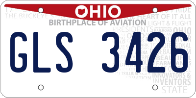 OH license plate GLS3426