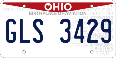 OH license plate GLS3429
