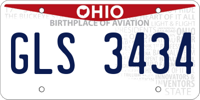 OH license plate GLS3434