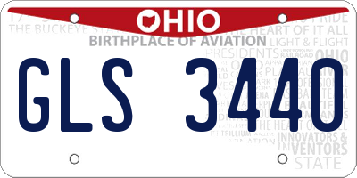 OH license plate GLS3440