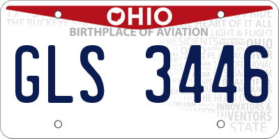 OH license plate GLS3446