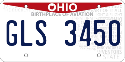 OH license plate GLS3450