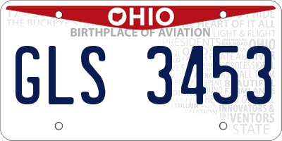 OH license plate GLS3453