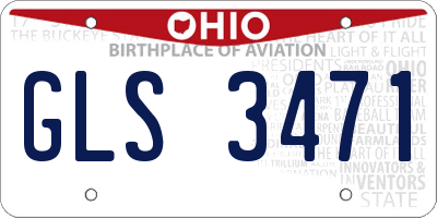 OH license plate GLS3471