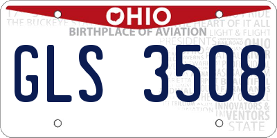OH license plate GLS3508