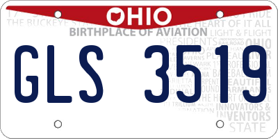 OH license plate GLS3519