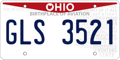 OH license plate GLS3521
