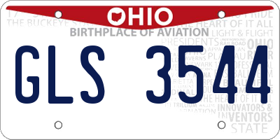 OH license plate GLS3544