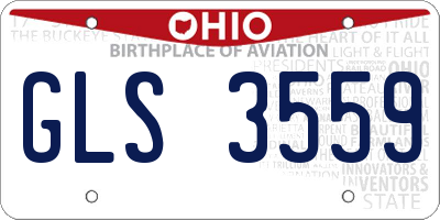 OH license plate GLS3559