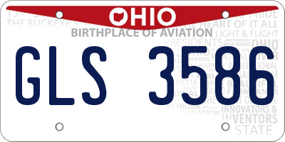 OH license plate GLS3586