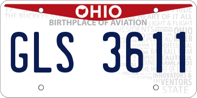 OH license plate GLS3611
