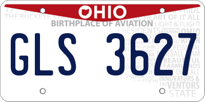 OH license plate GLS3627