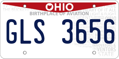 OH license plate GLS3656
