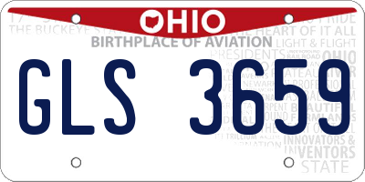 OH license plate GLS3659