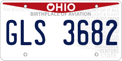 OH license plate GLS3682