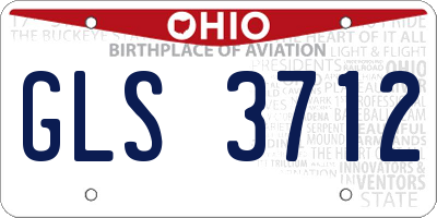 OH license plate GLS3712