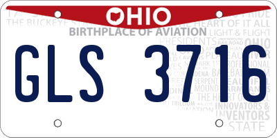 OH license plate GLS3716
