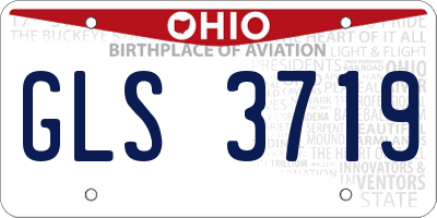 OH license plate GLS3719