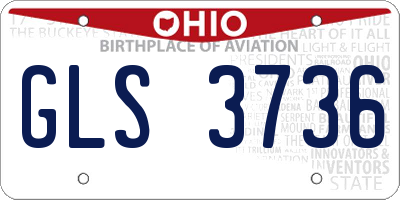 OH license plate GLS3736