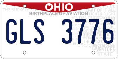 OH license plate GLS3776