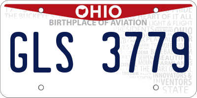 OH license plate GLS3779