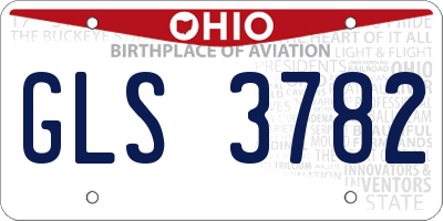 OH license plate GLS3782
