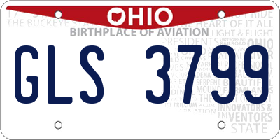 OH license plate GLS3799