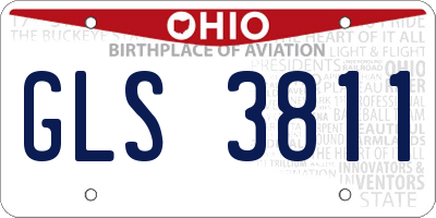 OH license plate GLS3811
