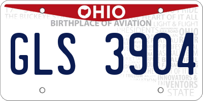 OH license plate GLS3904
