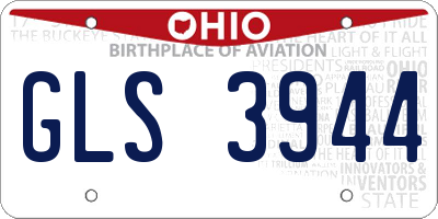 OH license plate GLS3944