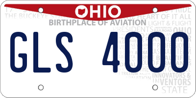 OH license plate GLS4000