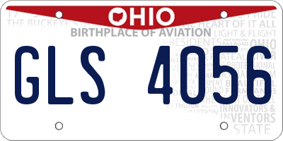 OH license plate GLS4056