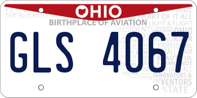 OH license plate GLS4067