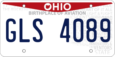 OH license plate GLS4089